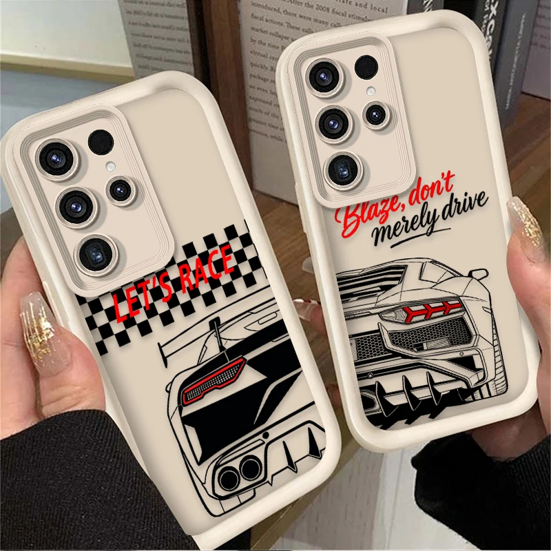 Stylish Sports Car Themed Soft Phone Case Cover