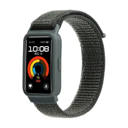 Nylon Loop Sport Bracelet Replacement Strap - Premium Accessory - Huawei Band 9 (Army Green)