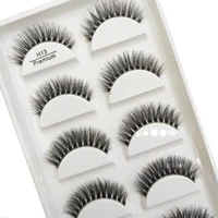 5 Pairs Transparent 3D Mink Eyelashes Natural Clear False Eye Lashes Soft Invisible Eyelash Wispy Makeup Faux Cils H13 X08 2