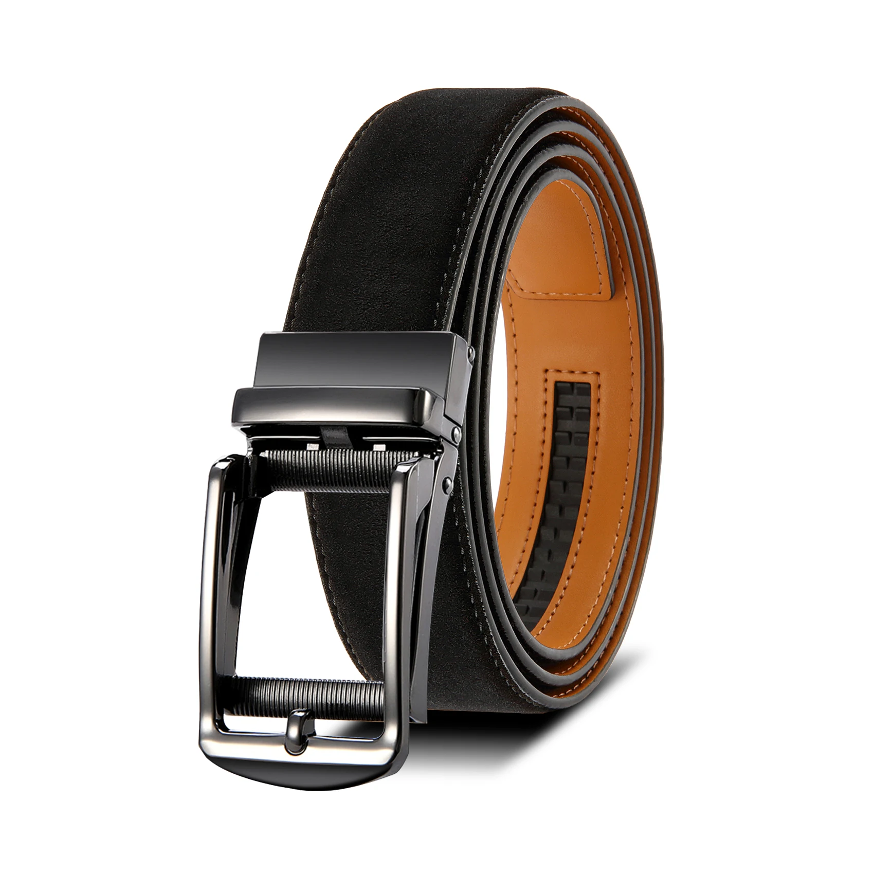 Men's Stylish PU Leather Automatic Buckle Belt