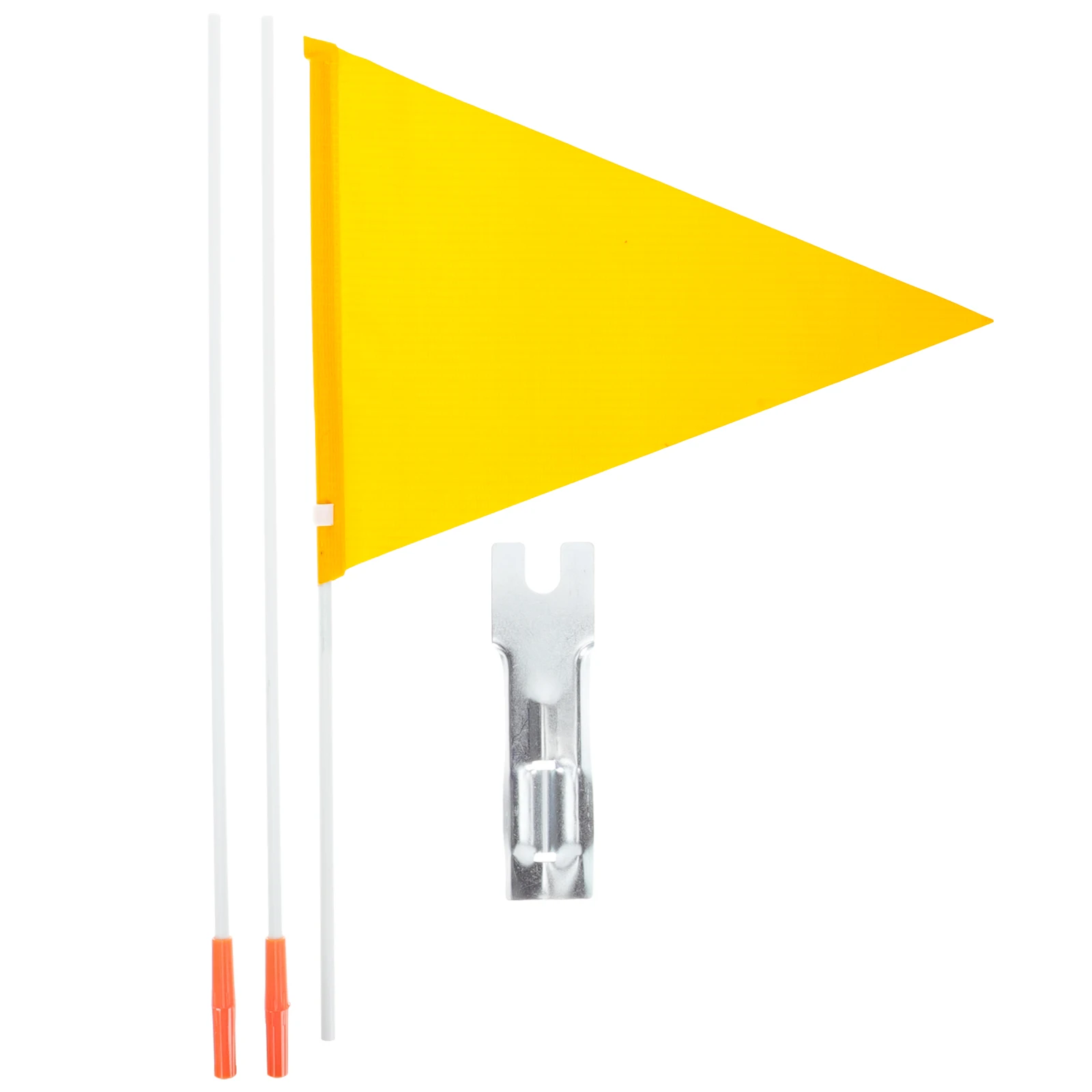 

1 set of Bicycle Safety Flag Bike Safety Triangular Flag Waterproof Flag with Pole Mounting Bracket Bike Flag Safety Flag