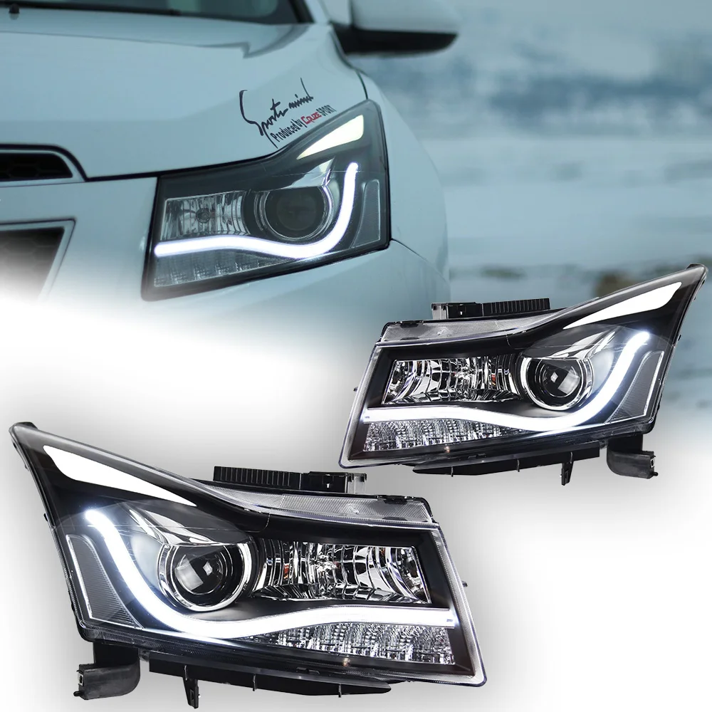 2015 Chevy Malibu Headlight Assembly Complete Halogen Headlight Set (PAIR)  W/ Bulbs For 2011-2016 Chevy Cruze 2nd Design - Evan-Fischer 2017 Chevy  Cruze Headlights, image size:1000x1000