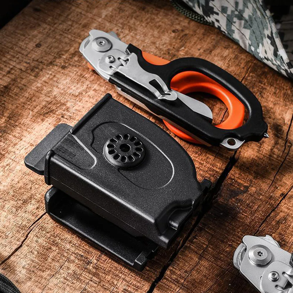 Survival Equipment Trauma Shears Rescue Scissors Tactical First Aid Kit Folding Multitool Paramedic Scissors EDC Hand Tools 4