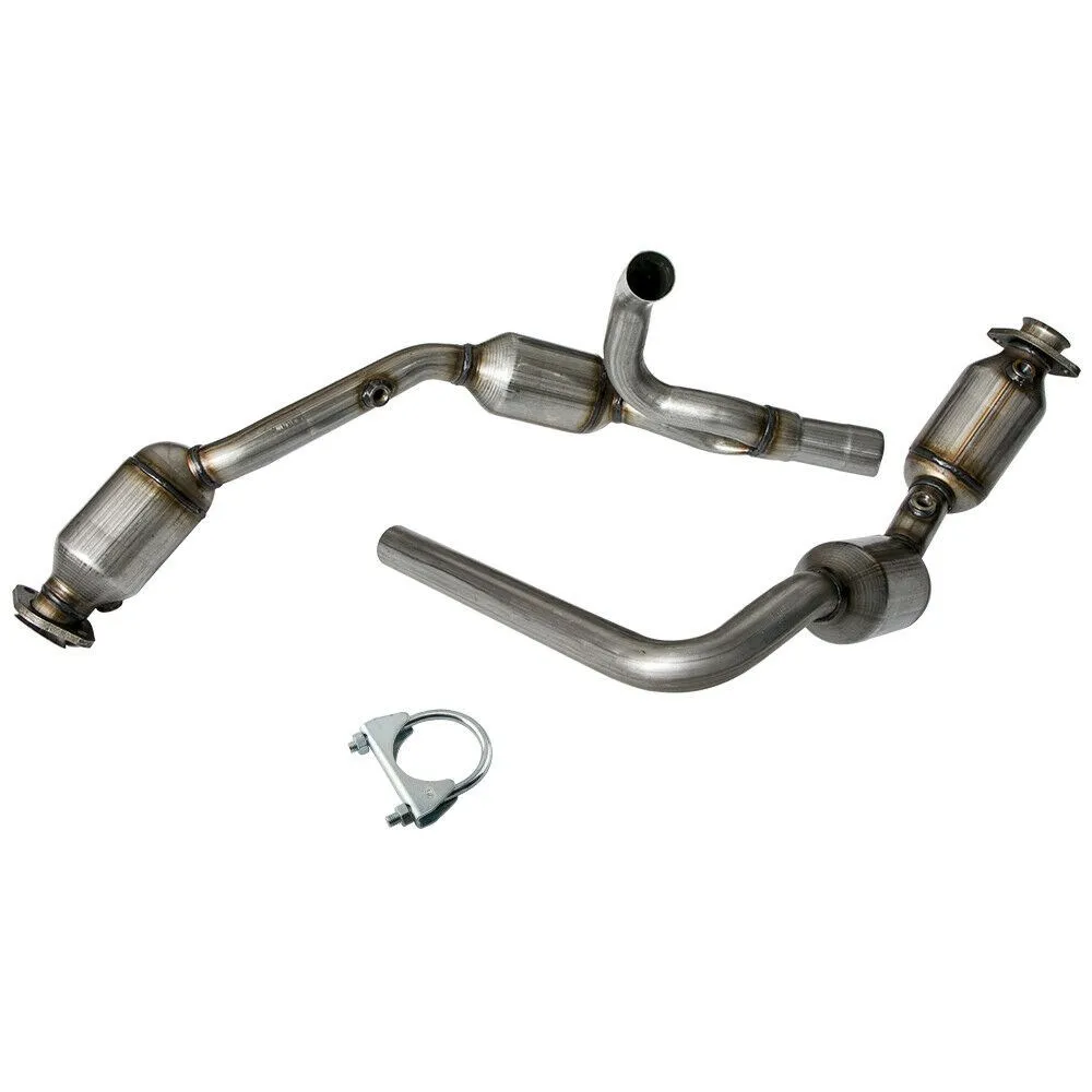 Y Pipe With 4 Catalytic Converters For Jeep Wrangler  2007-2009 -  Valves & Parts - AliExpress