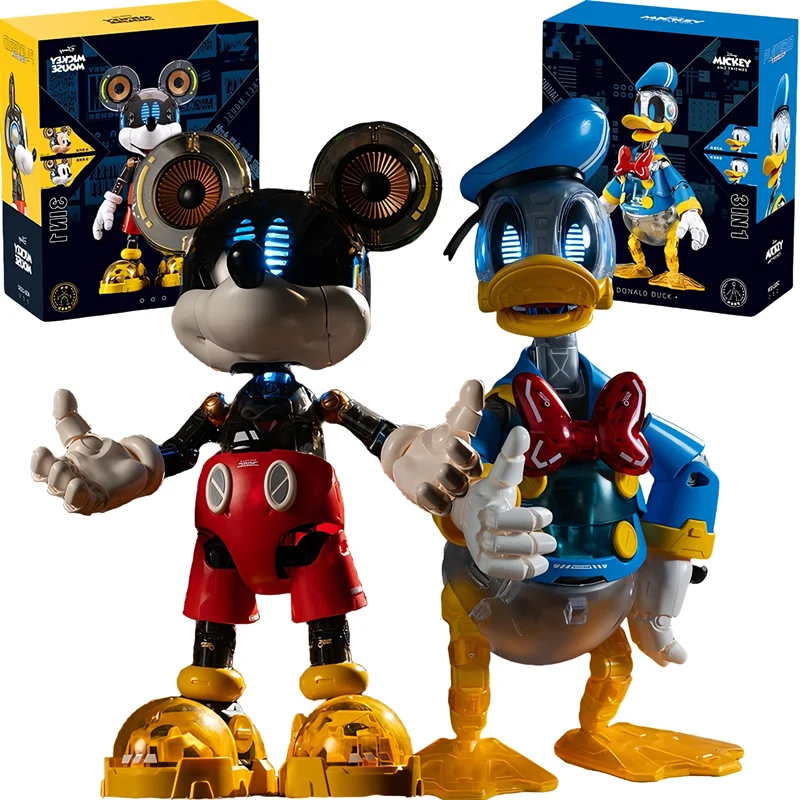 Mickey et Donald Robot: Figurines Collectors Disney 3-en-1