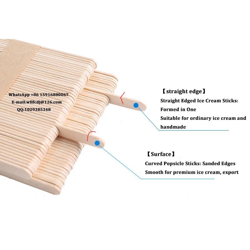 Wooden Ice Cream Sticks 50PCS for Coffee Tea DIY Jewely Making UV Resin Tools ice cream sticks