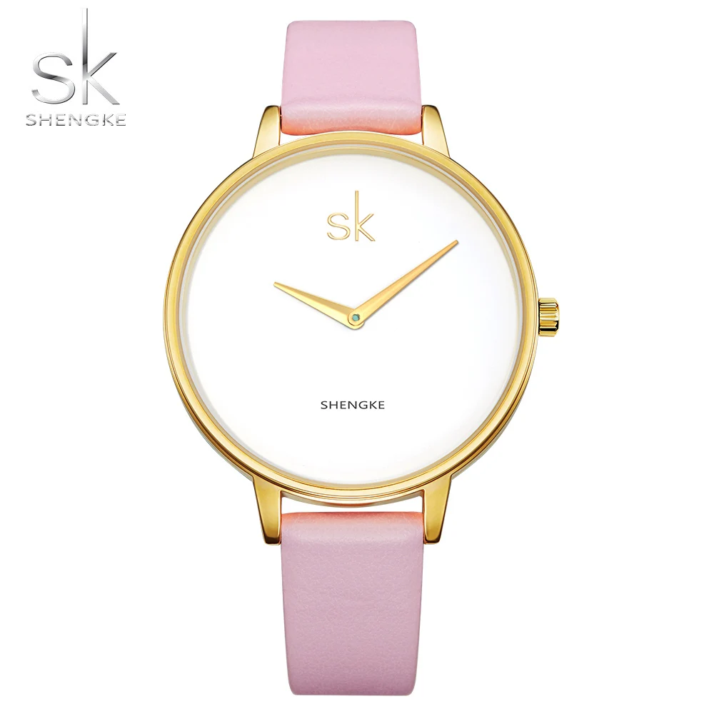 

Shengke 2022 Fashion Women Watches Summer Pink Quartz Watch Female Clock Ladies Wrist Watch Montre Femme Reloj Mujer New