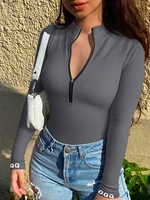 Seamless Yoga Pullover Shirts Women's Sports Fitness Long Sleeve Ribbed High Waist Tights Fitness Yoga Sports Top - Image 2