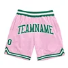 Custom Light Pink Authentic Basketball Shorts 3D Printed Men Shorts Name Mumber Quick Drying Beach Shorts 1