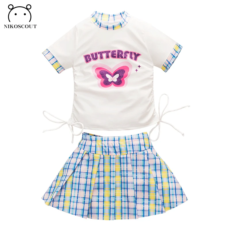 Swimsuits Children Girls Fairy Fashionable Swimming Clothes Sweet Middle-Aged Children