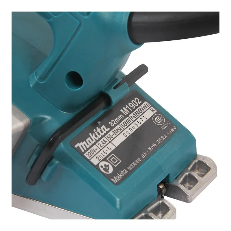 Makita M1902B Electric Hand Planer,500W 16000RPM,Wood Cutting Power Tools with 1mm Adjustable Cut Depth,Ideal Planer Woodworking 3