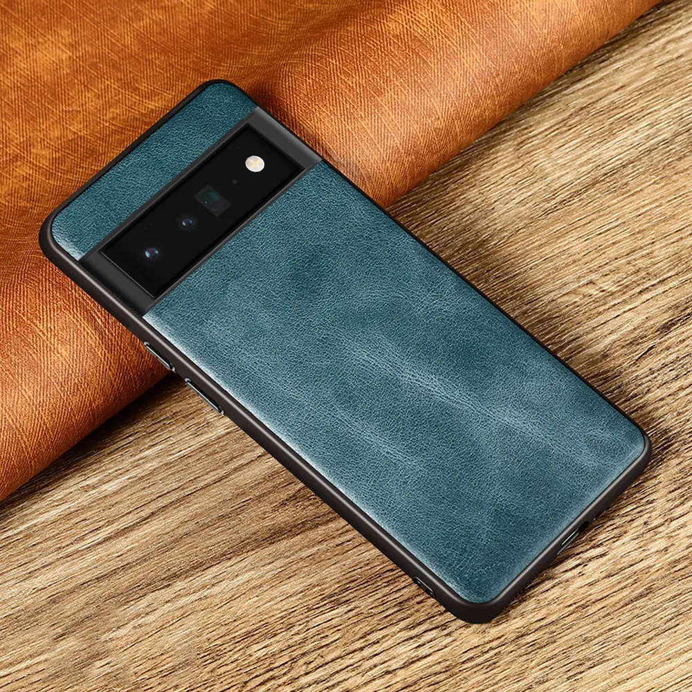 

LANGSIDI Cowhide Genuine Leather case For Google Pixel 7 pro 8 7a 6 6A 4A 5g 5A 5g 4 5 Protection Shockproof back coque pixel 7a