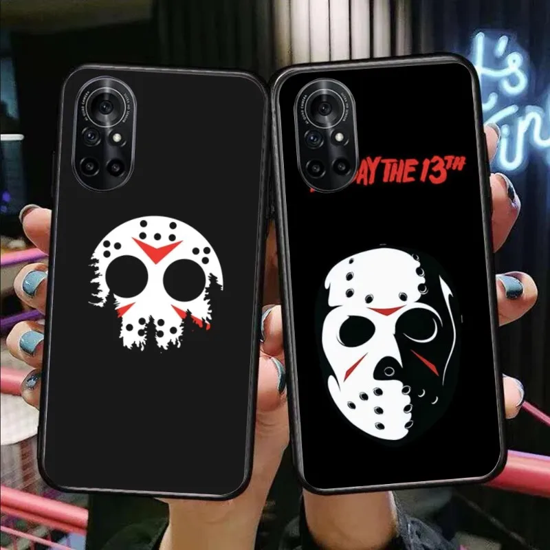 Friday Jason Mask Custodia Per Telefono Per Honor 70 50 20 7S X9 X8 X7 Magic 4 3 Pro Cover Morbida Nera Per Telefono Funda