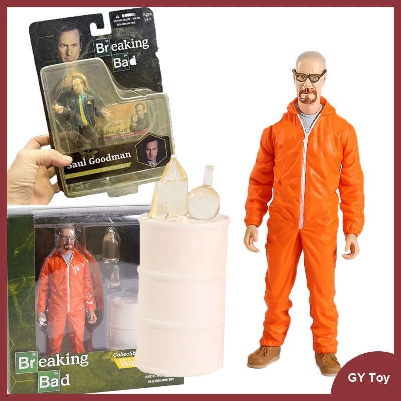 Originale 15Cm Mezco Breaking Bad Walter White Saulo Goodman Action Figure Better Call Saulo Modello Da Collezione Giocattoli Figurine Doll