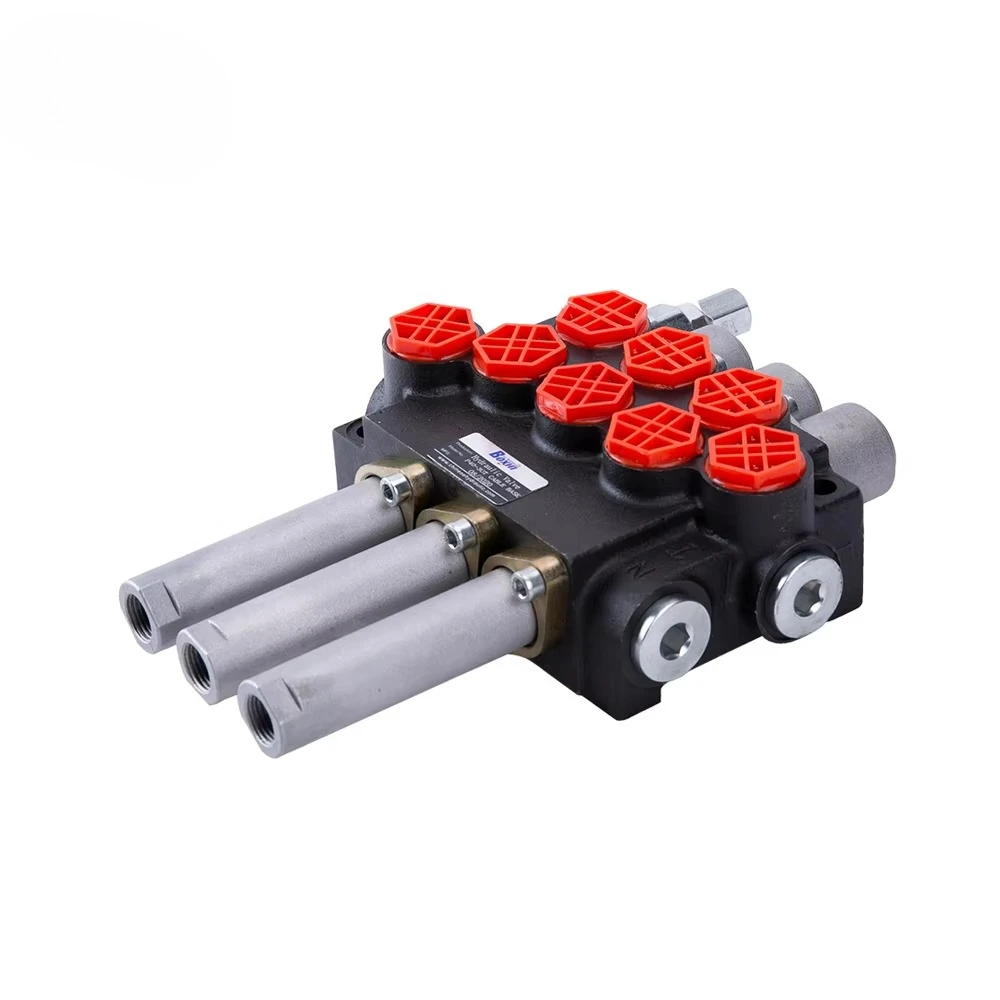 Valvola Di Controllo Idraulico Hydrotechnik24 - 40L/min, 2 Sezioni, Con Joystick E Cavi Bowden - Foto 1