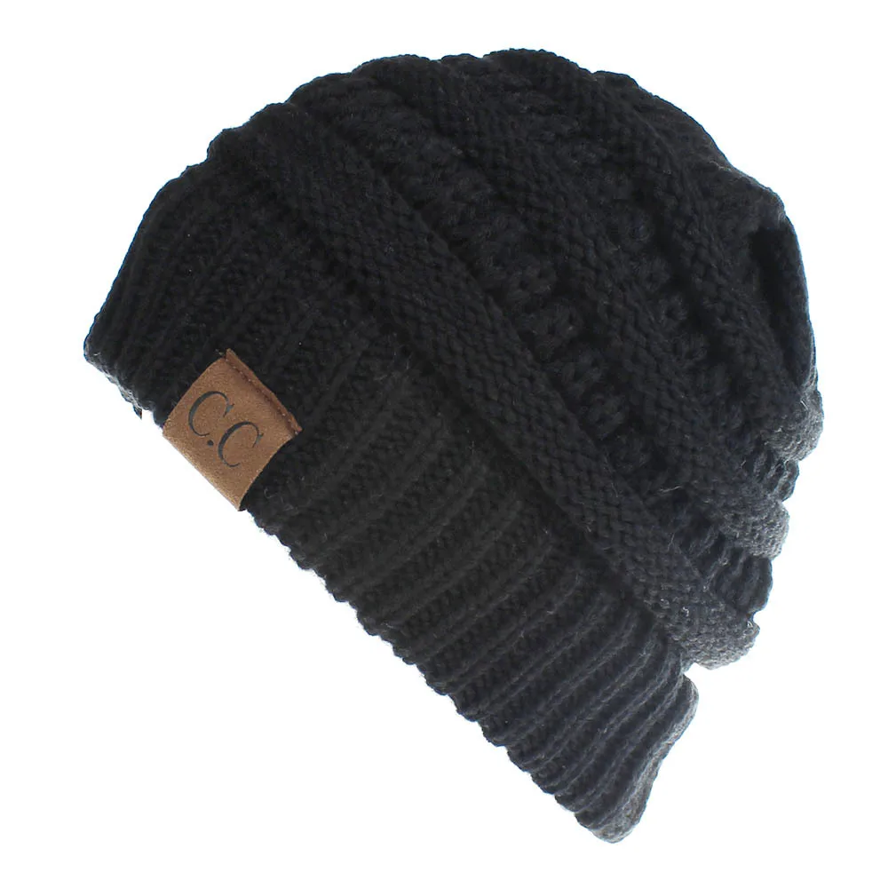 Knitted Hat  Autumn And Winter  Korean Version  Velvet Thickened Pullover Hat Ear Protector Head Cap  Outdoor Cycling Beanie 4