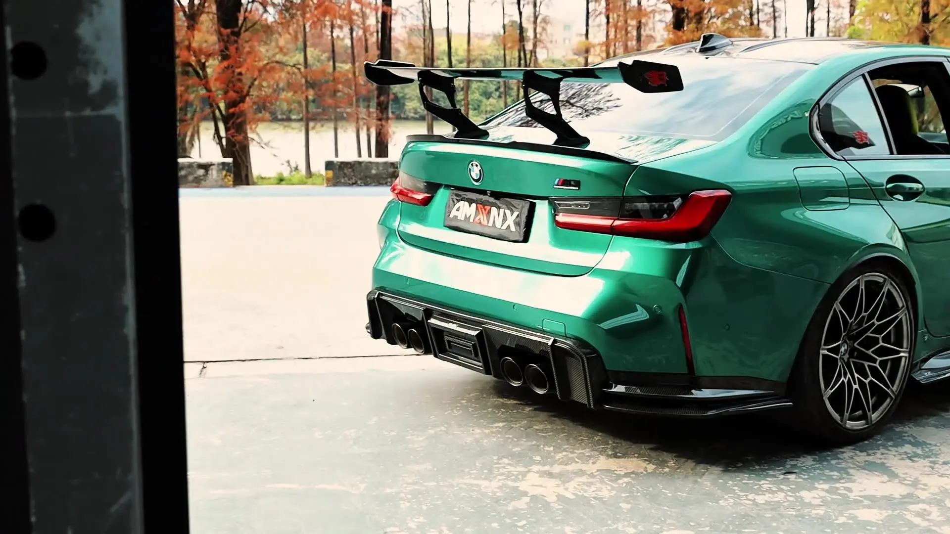 Для BMW M3 M4 2021-2024 G80 G82 Натуральное сухое углеродное волокно Новый задний диффузор в