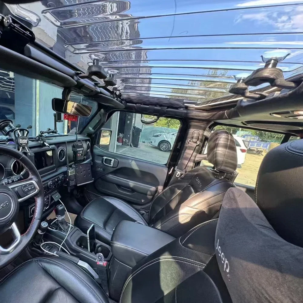 Transparent roof for Jeep Wranglers JL modified soft roof transparent sunroof Gladiator JT modified starry sky roofcustom