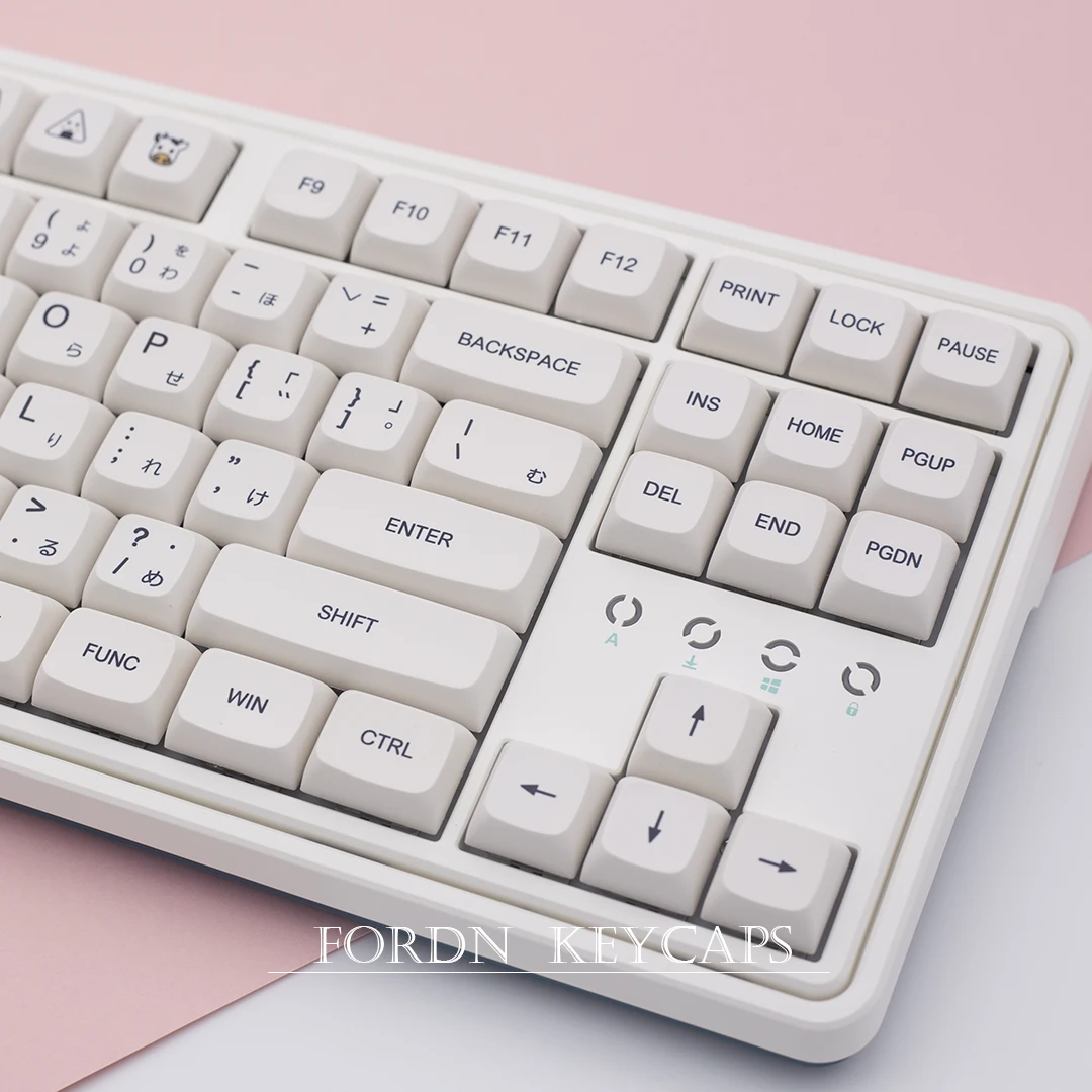Leite Branco Minimalista Keycaps, Perfil XDA, 121