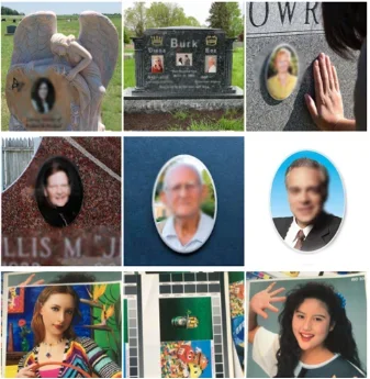 3D ceramic photo printer supplier for making colorful tombstone ceramic photo monument with high temperature printer not fading