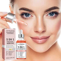 5 In 1 Face Serum Hyaluronic Acid Moisturizing Whitening Anti Wrinkle Aging Vitamin C Fade Spots Shrink Pores Skin Care Produce