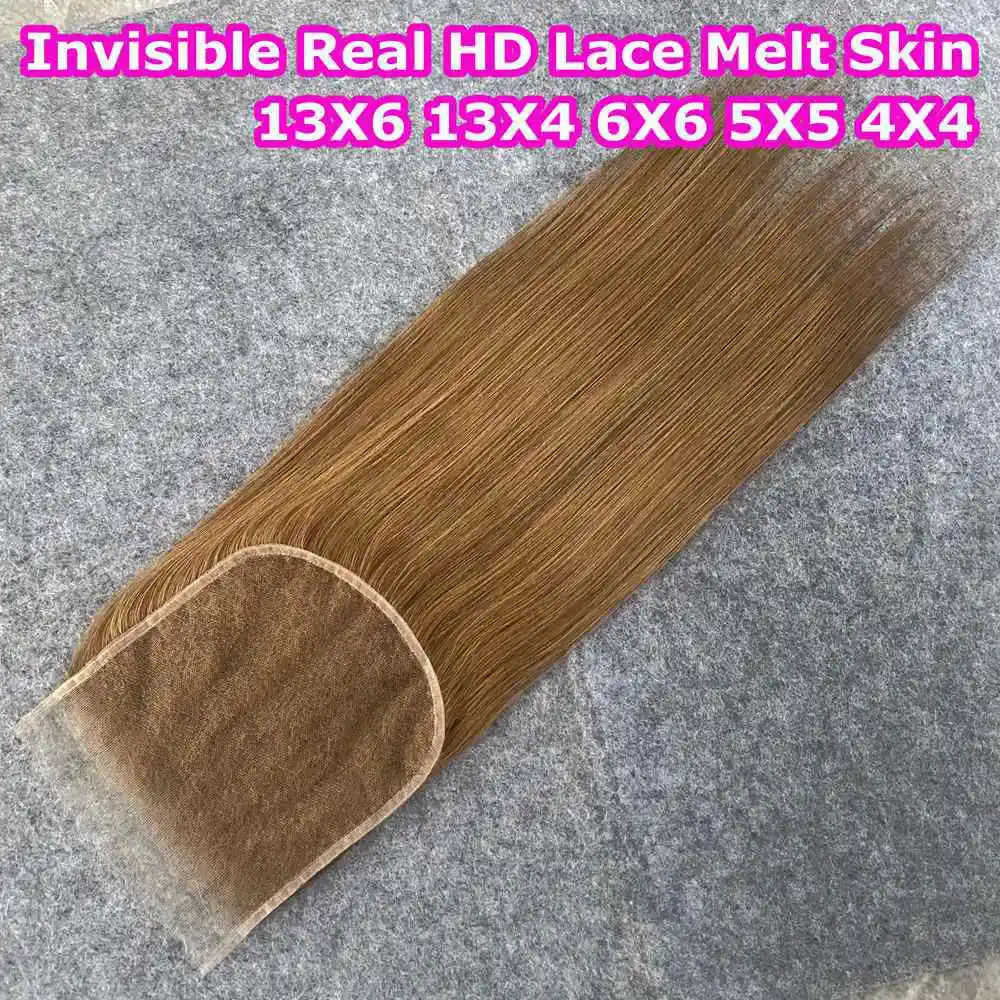 Ultra Fitted HD Lace Frontal 13x6 Invisible HD Lace Full Frontal Only 7x7 6x6 Straight Pre Plucked Natural Hairline Human Hair