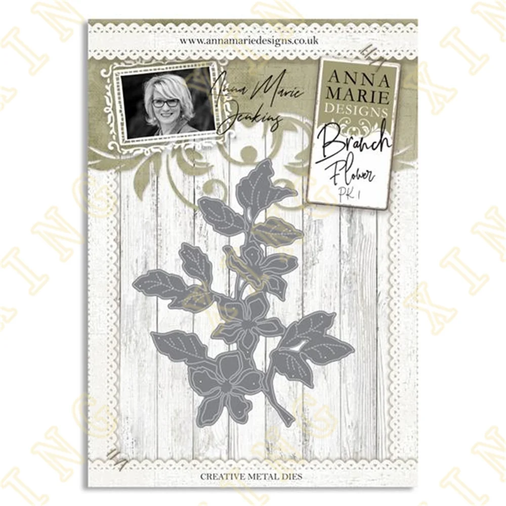 

Floral Branch Metal Cutting Dies Scrapbook Diary Decoration Stencil Embossing Template DIY Greeting Card Handmade New Cut Die