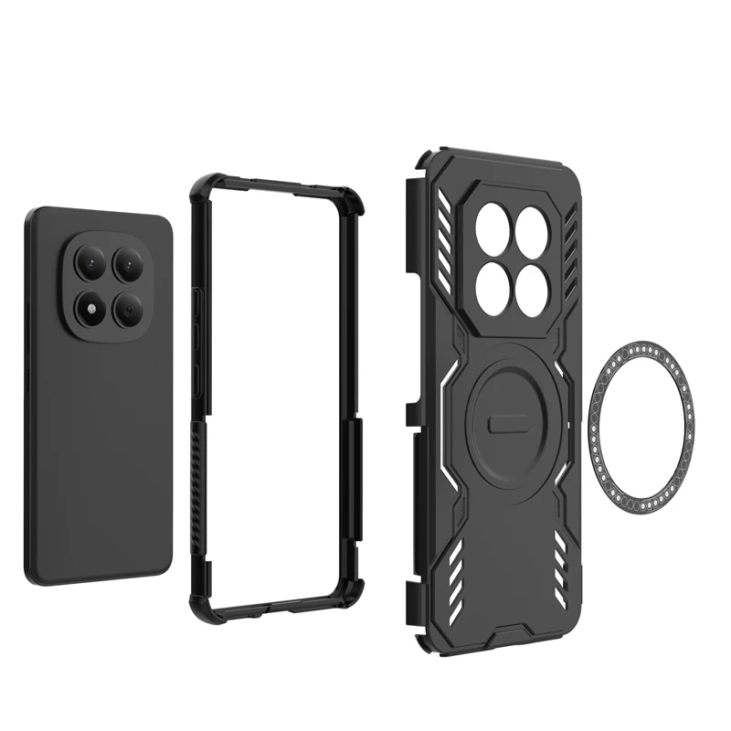 Shockproof Magnetic Adsorption Durable Phone Case with Heat Dissipation