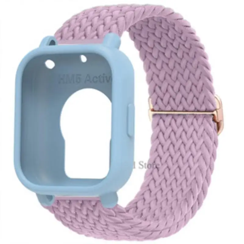 Braided Nylon Strap with Breathable Silicone Protector Case