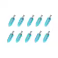 10pcs blue glitter