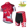 2023 Funny Cartoon Kids Cycling Jersey Set Boy Girls Cycling Clothing Children Road Bike Shirts Suit MTB Ropa Ciclismo Maillot 3