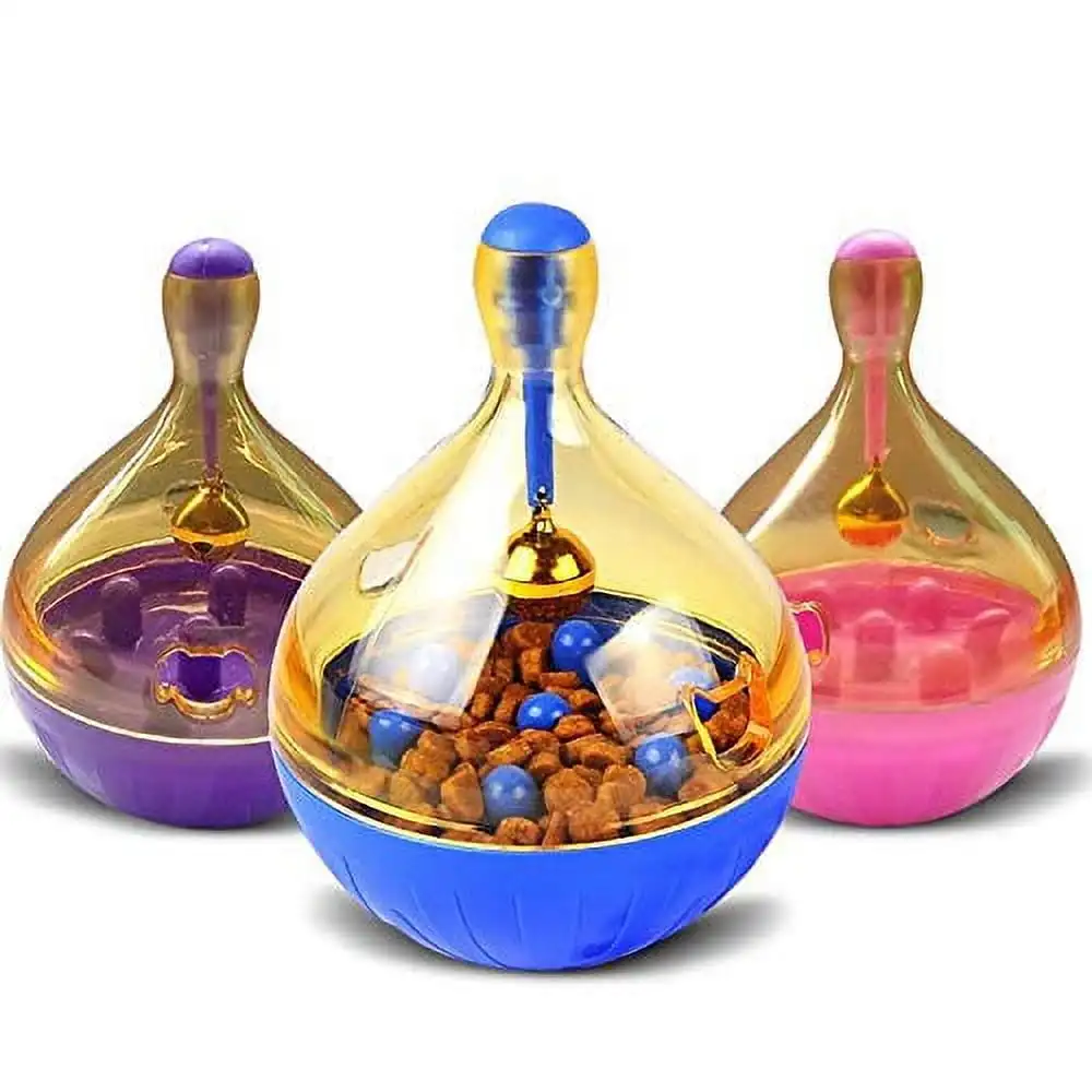 

K-Cliffs 2pc Slow Feeder Pet Toy for Small Animals Cat Dog Blue