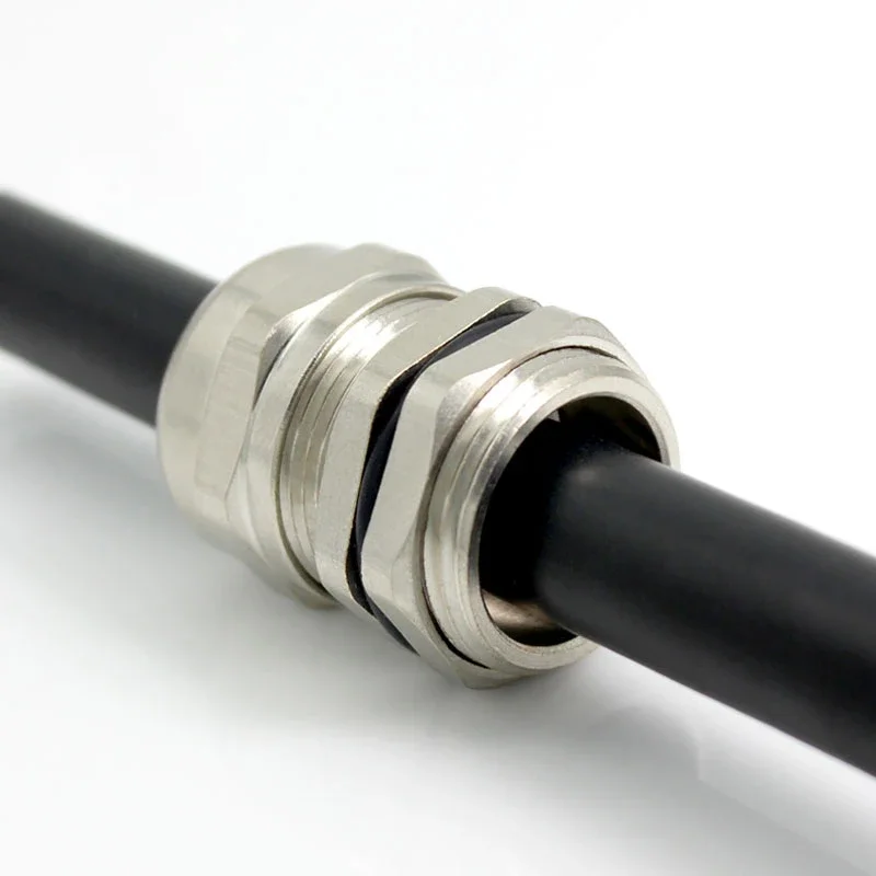 Waterproof Cable Gland brass Glands IP68 PG7 PG9 M12 M16 Metal Joint PG13.5 M24*1.5 Cable Fixing Seal Joint M20 PG11 PG19 M25