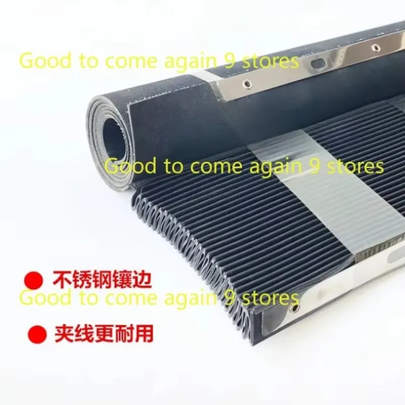 1pcs For Mill Part CNC Milling Machine Accordion Type Way Rubber Cover Set Front / Back 460mm X 700mm + 500mm X 850mm