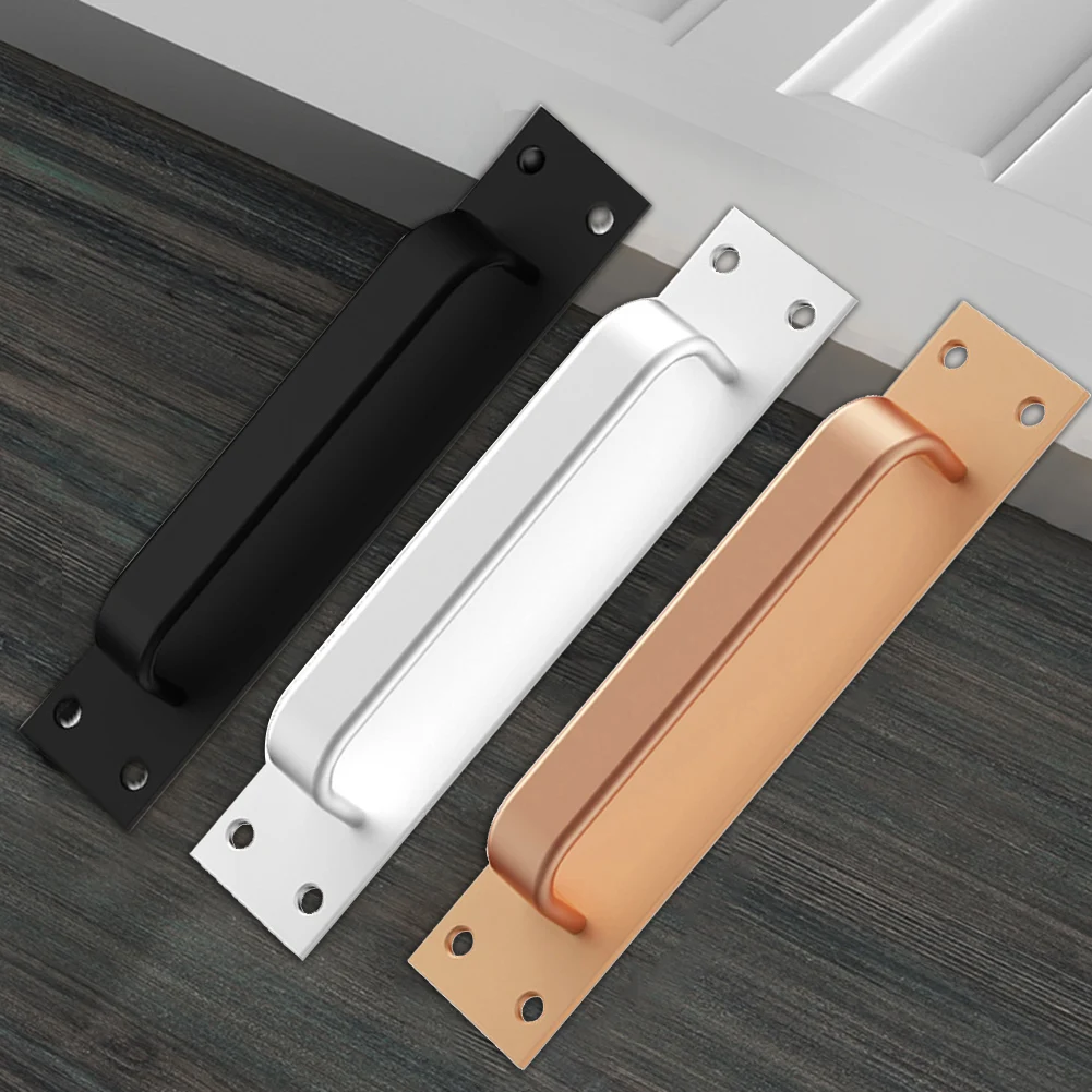 1pcs Door Handle Aluminum Alloy Window Cabinet Balcony Sliding Door Pull Punch-Free Pull Closet Furniture Hardware 200*40*30mm