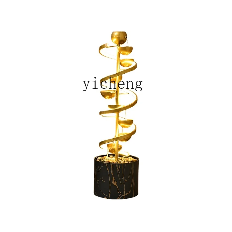 

Zc Living Room Flowing Water Ornaments Circulating Water Fountain Floor Water Landscape Modern Hallway Corner Decoration
