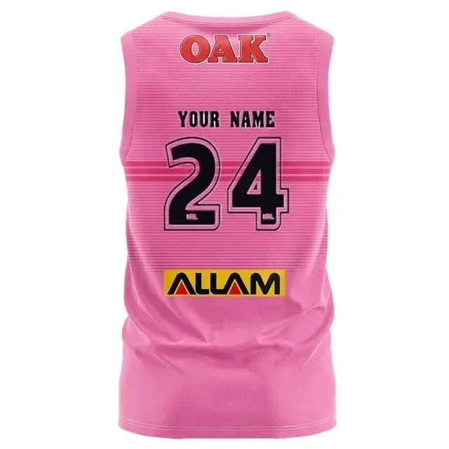 thumbnail image 1 of Camiseta de rugby de local/visitante/entrenamiento/sin mangas de Penrith Panthers 2024 - Talla para hombre: S-XXXL (nombre y número personalizados impresos), 1 of 5
