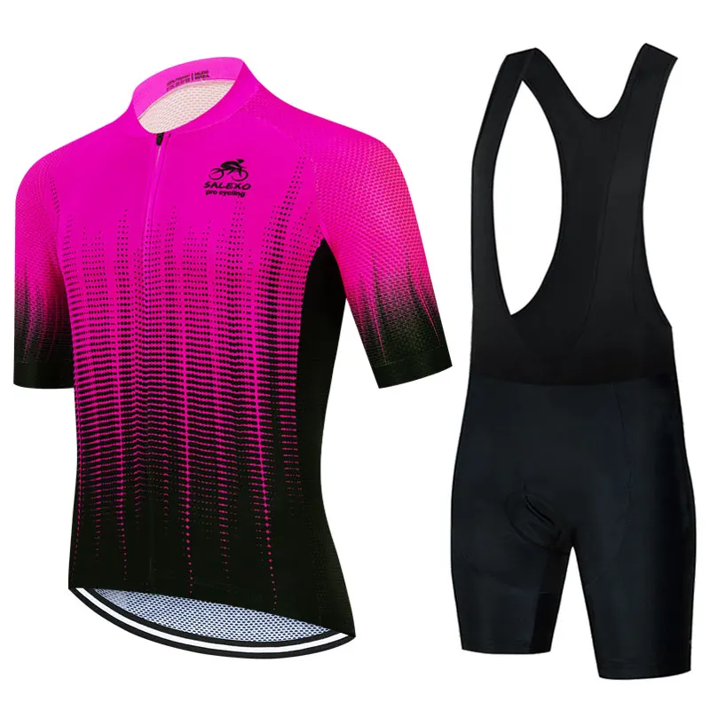 Summer Cycling Jersey Set Men Fluorescent Color MTB Short Sleeve Cycling Clothing Mountain Bike Wear Ropa Ciclismo Uniform cycling jersey cycling shirt cycling suit cycling jersey set
