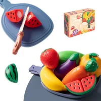 Children Pretend Play Cooking Toys Simulation Food Fruit Vegetable Kitchen Toys Montessori Educational Interactive Toy For Girls 2