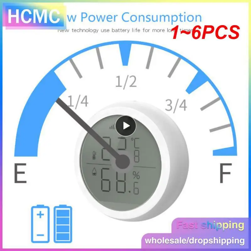 

1~6PCS Temperature Humidity Meter Real-time Changes Smart Home Temperature Humidity Sensor Long Standby