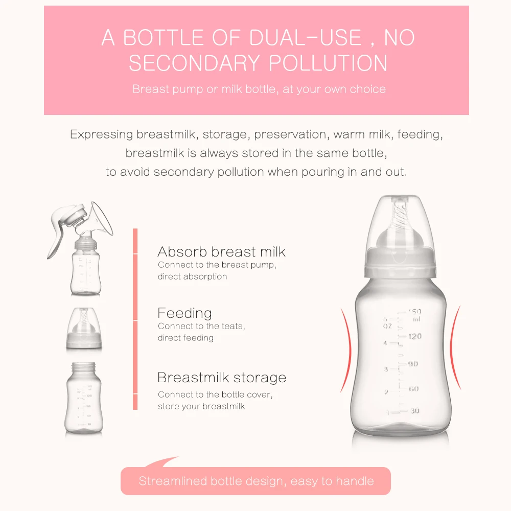 Breast Pump Baby Nipple Manual Suction Milk Pump Feeding Breasts Pumps Milk Bottle Sucking Postpartum Supplies Accessories breast pump