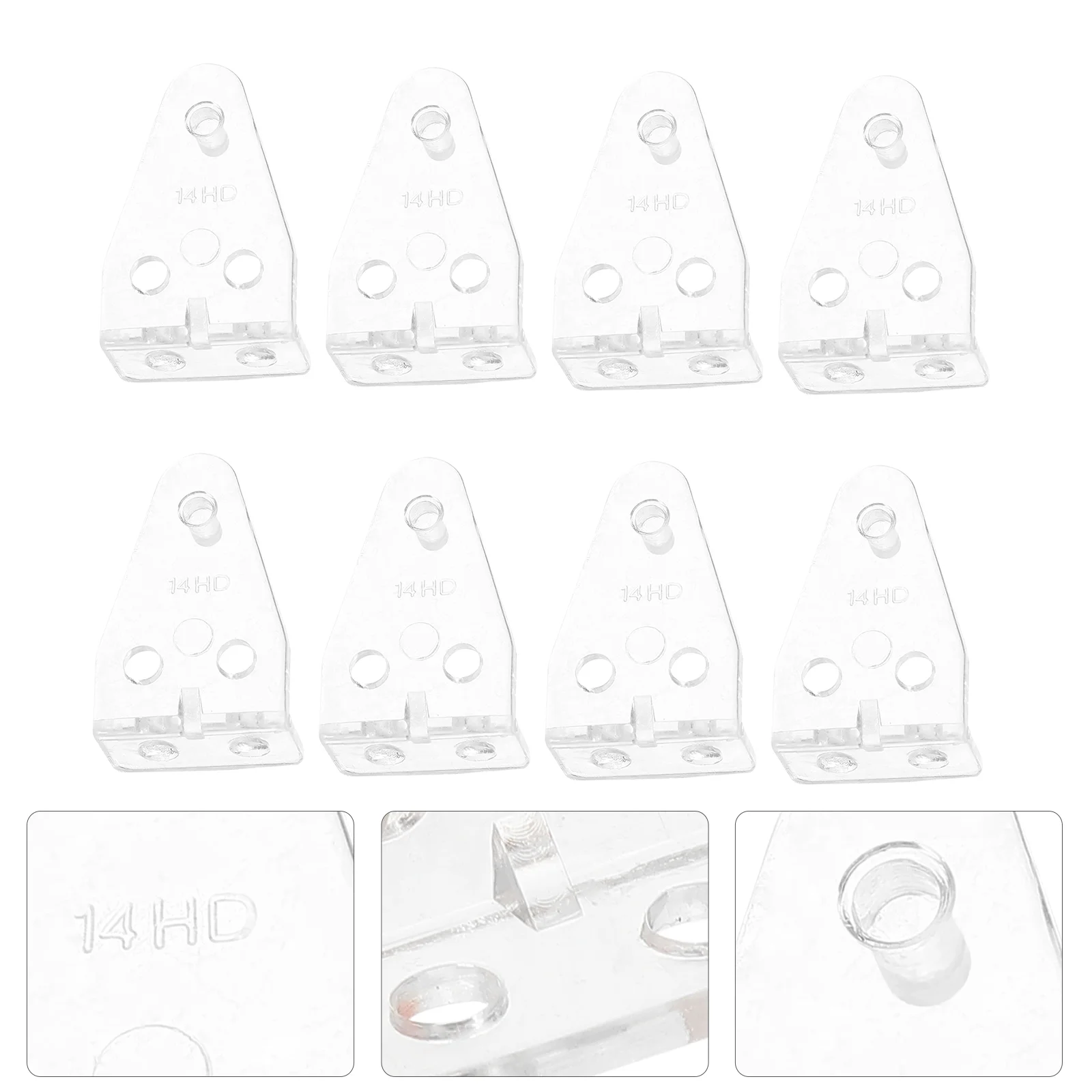 

40Pcs Curtain Hold Down Brackets Blinds Holder Replacements Plastic Blinds Hooks