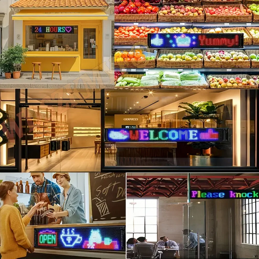 App DIY LED Eyes Sign Matrix Pixel Panel Scrolling Bright For Truck Signboard Flexible LED Car Sign BT Esports Gaming Decorative