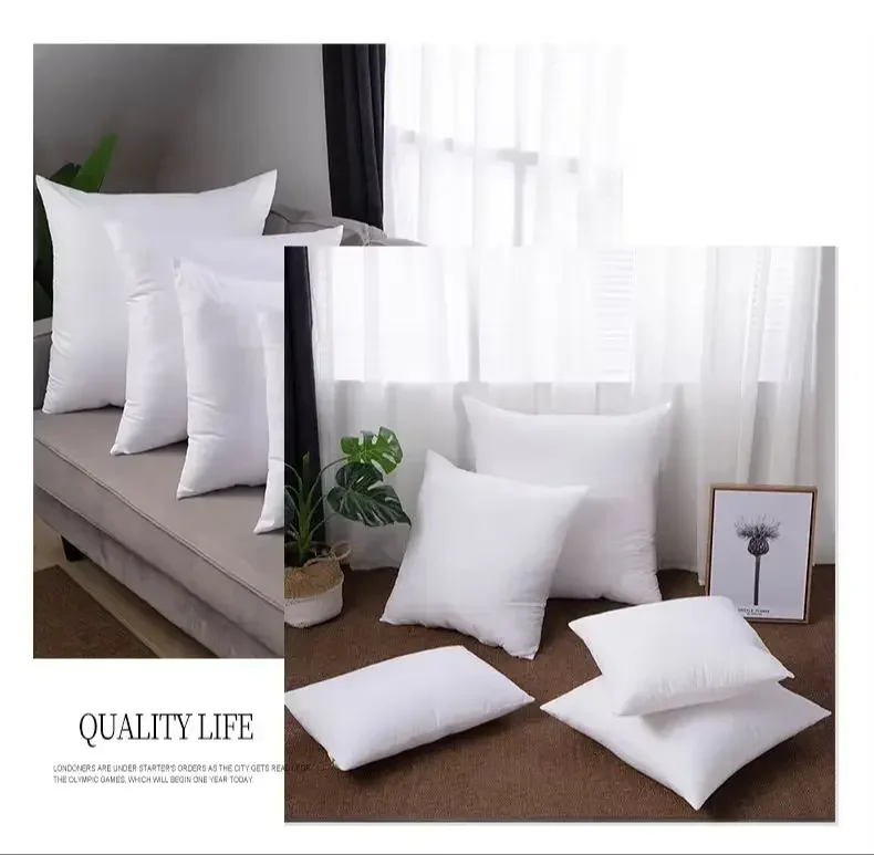Home Cushion Core 40x40/50x50/60x60/35x55cm Quality Real Waist Cushion Core PP Pillow Filling Cotton Almohada Para Abrazar Cojin 5