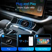 (Version 2026 Améliorée) Adaptateur CarPlay sans fil pour Apple iPhone et Android, petite taille, Plug and Play, connexion sans fil rapide et stable 6