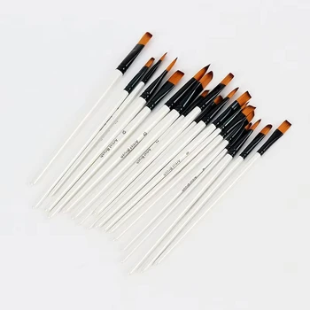 Two-Tone Nylon Paint Brush Set 11