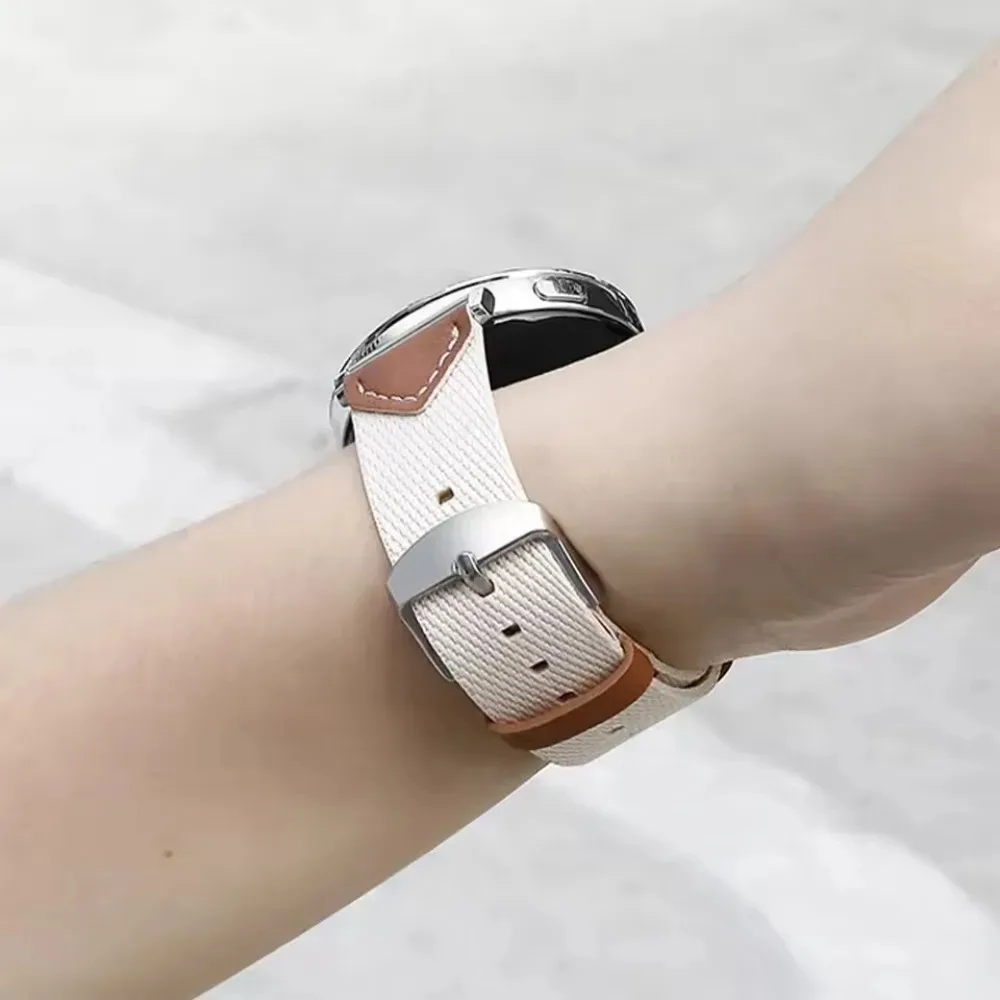 18mm Premium Nylon-Leather Braided Sport Strap Bracelet