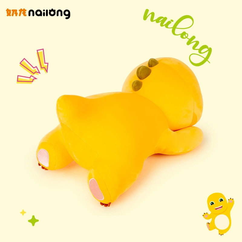 Cartoon 30/40cm Nailong Milk Dragon Plush Dinosaur Pillow Toy Cute Anime Soft Fluffy Stuffed Animals Kawaii Home Decor Kids Gift