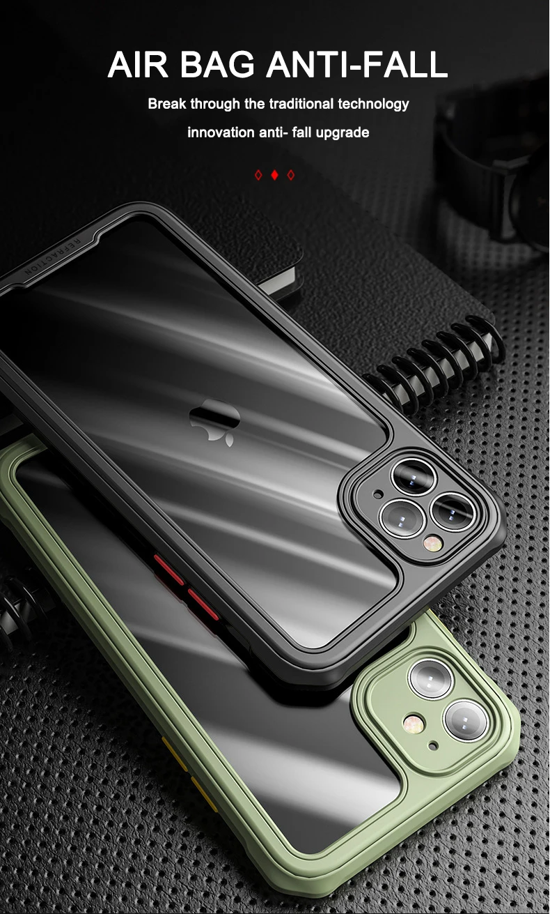 Luxury Silicone Clear Case for iPhone 11 12 13 Pro Max XR XS X 7 8 Plus SE Mini Contrasting Color Buttons Shockproof Armor Cover cheap iphone xr cases