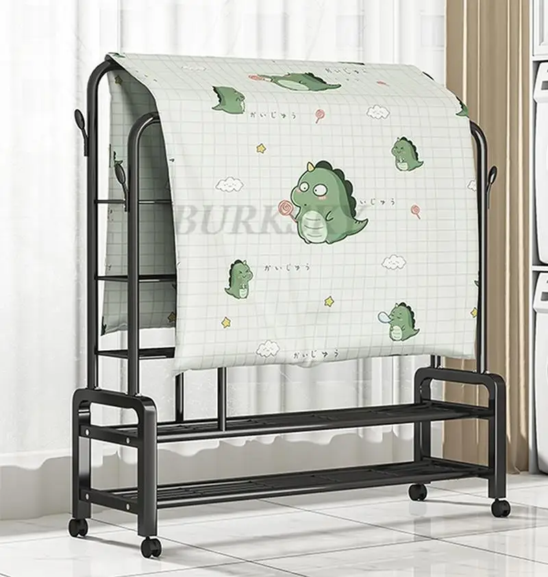 Hanger Furniture Metal Clothes Rack Coat Clothing Rack Wardrobe System Stand Hangers For Room Clothes Shelf Storage Wall Shelves
